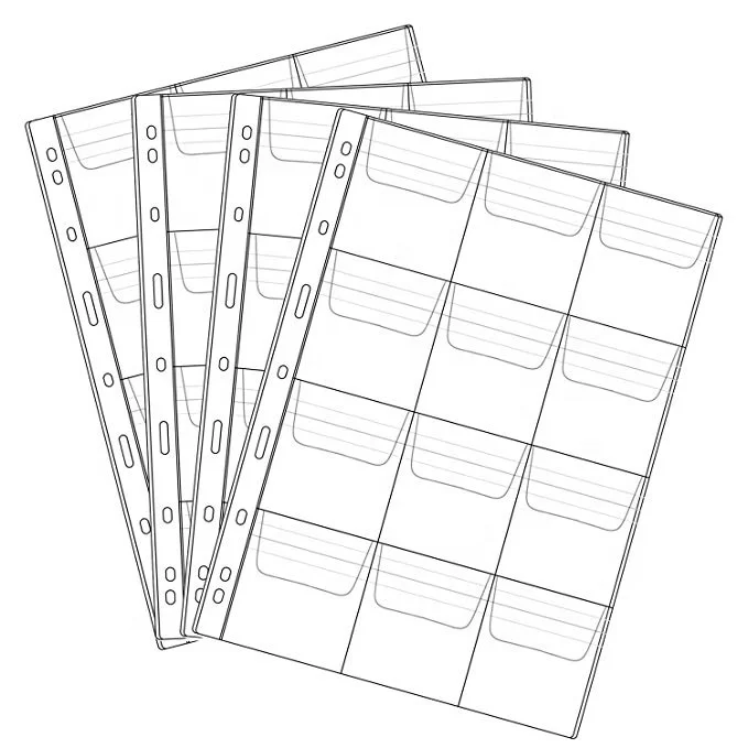 Канцелярские товары HUACAI по индивидуальному заказу, пластиковые держатели для монет, коллекционные принадлежности для монет, коллекция монет