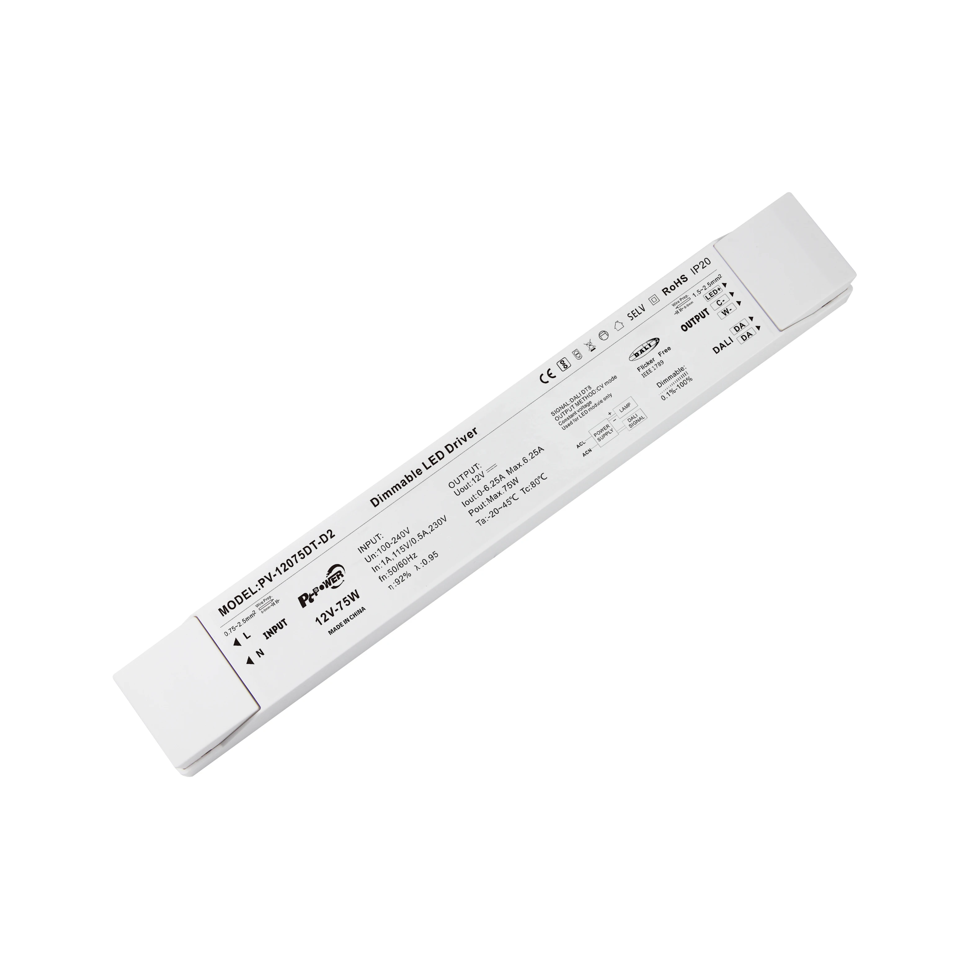 LED Lamp Power Supply DALI2 DT8 White Constant Voltage LED Light Driver