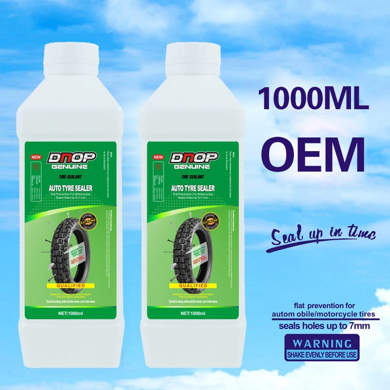 DNOP  1000ml Bicycle tire sealant Tire sealant perforation sealing fluid Non-toxic and latex free