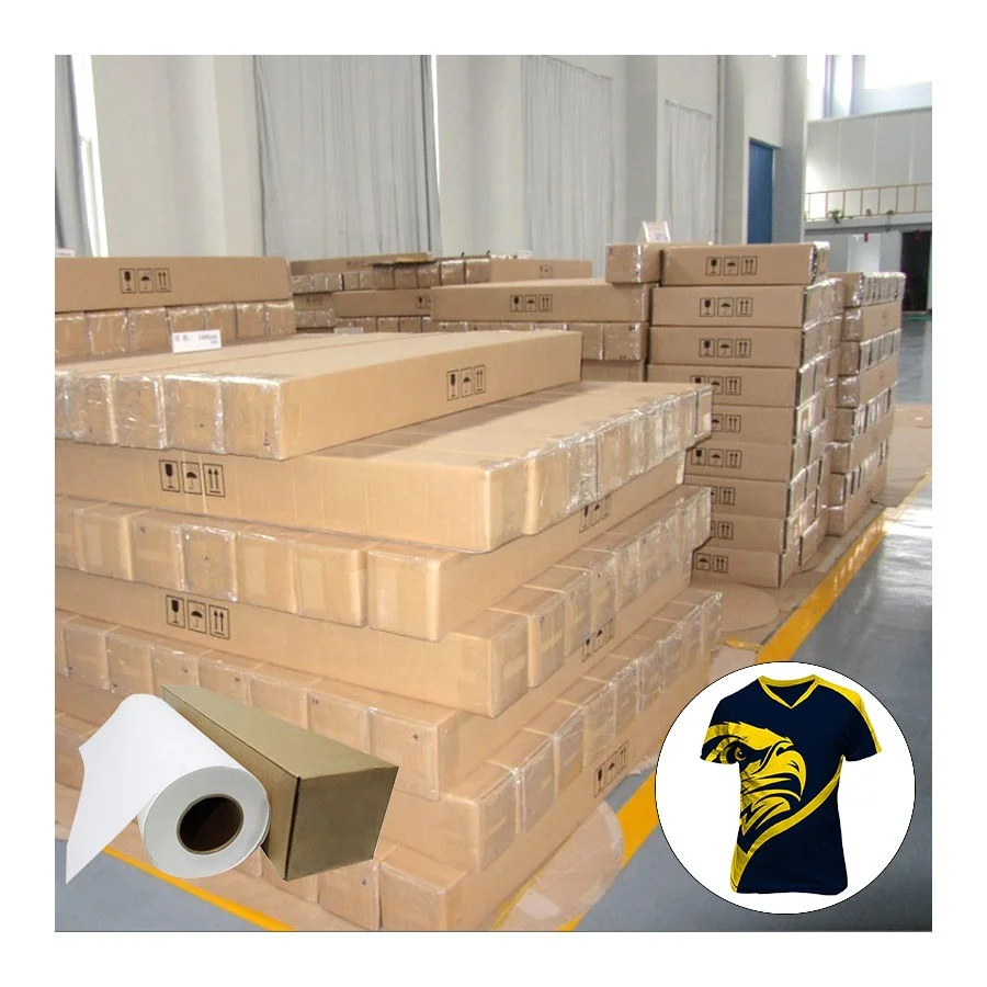 Customized weight  Factory Sales Stock Available Customized Size Quick Dry  Sublimation Paper  Rolls For Sublimation Jersey Fabr
