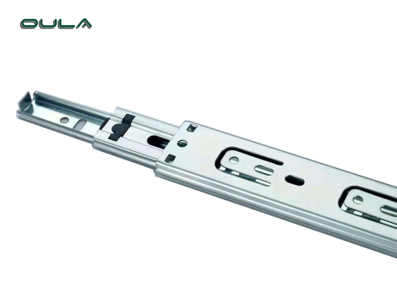 Modern 35mm Steel Plastic 3-Fold Drawer Slide Kitchen Bathroom Hotel Hospital Use Cabinets Tables Furniture 45mm Home Outdoor