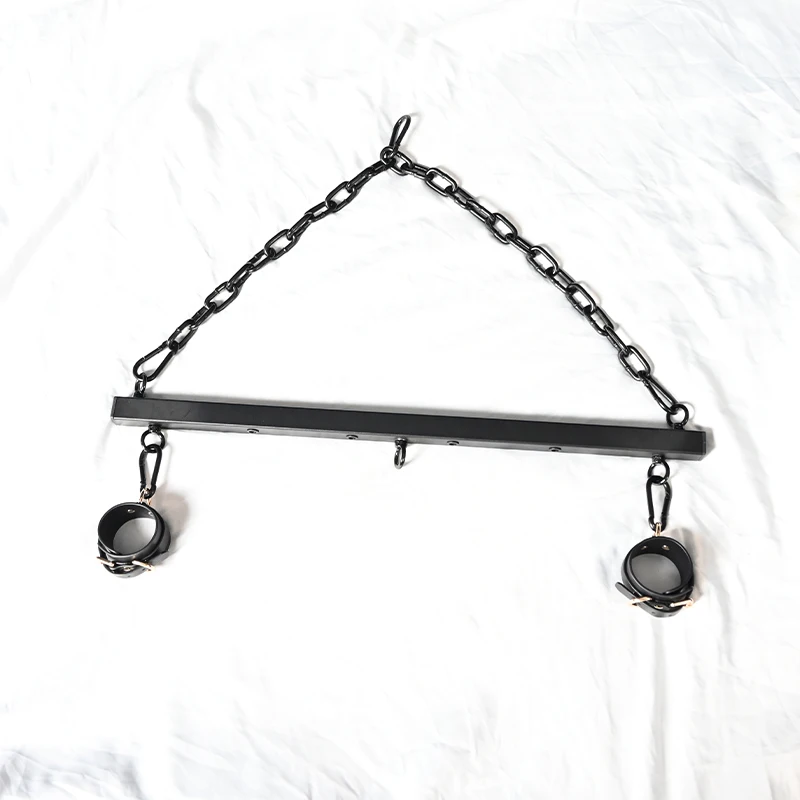 BDSM Metal Hanging Horizontal Bar Adult Sex Toys SM training Room Tools Bondage Buckle Tied Fixed Handcuffs