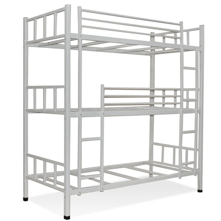 2023 hostel 3 layers heavy duty triple  3 tier metal bunk bed