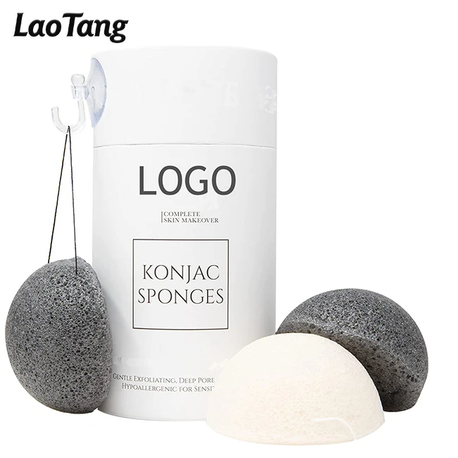 Konjac Exfoliating Organic Facial Sponge Gentle Daily face Scrub Skincare Safe for Oily