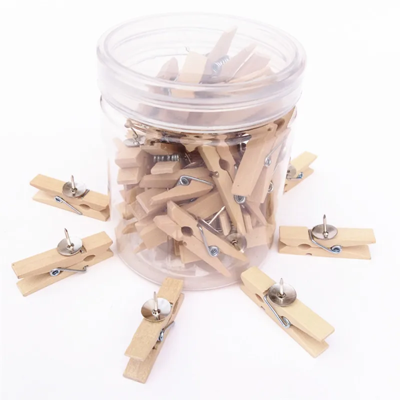 Прочные декоративные деревянные нажимные штифты Bview Art штанги для пробковой доски заметки фотографии поделок