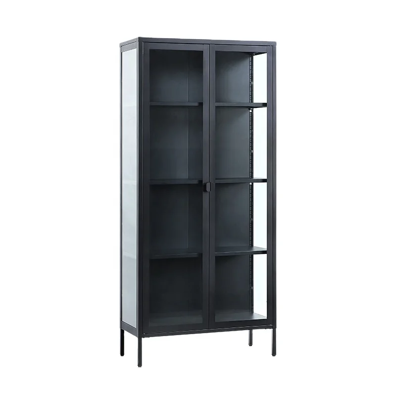 2021 HOT-SALE Living Room Furniture Wine Glass Door Display Cabinet