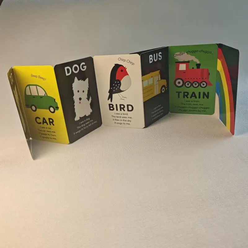 custom publishing printing multi fold board book for kids