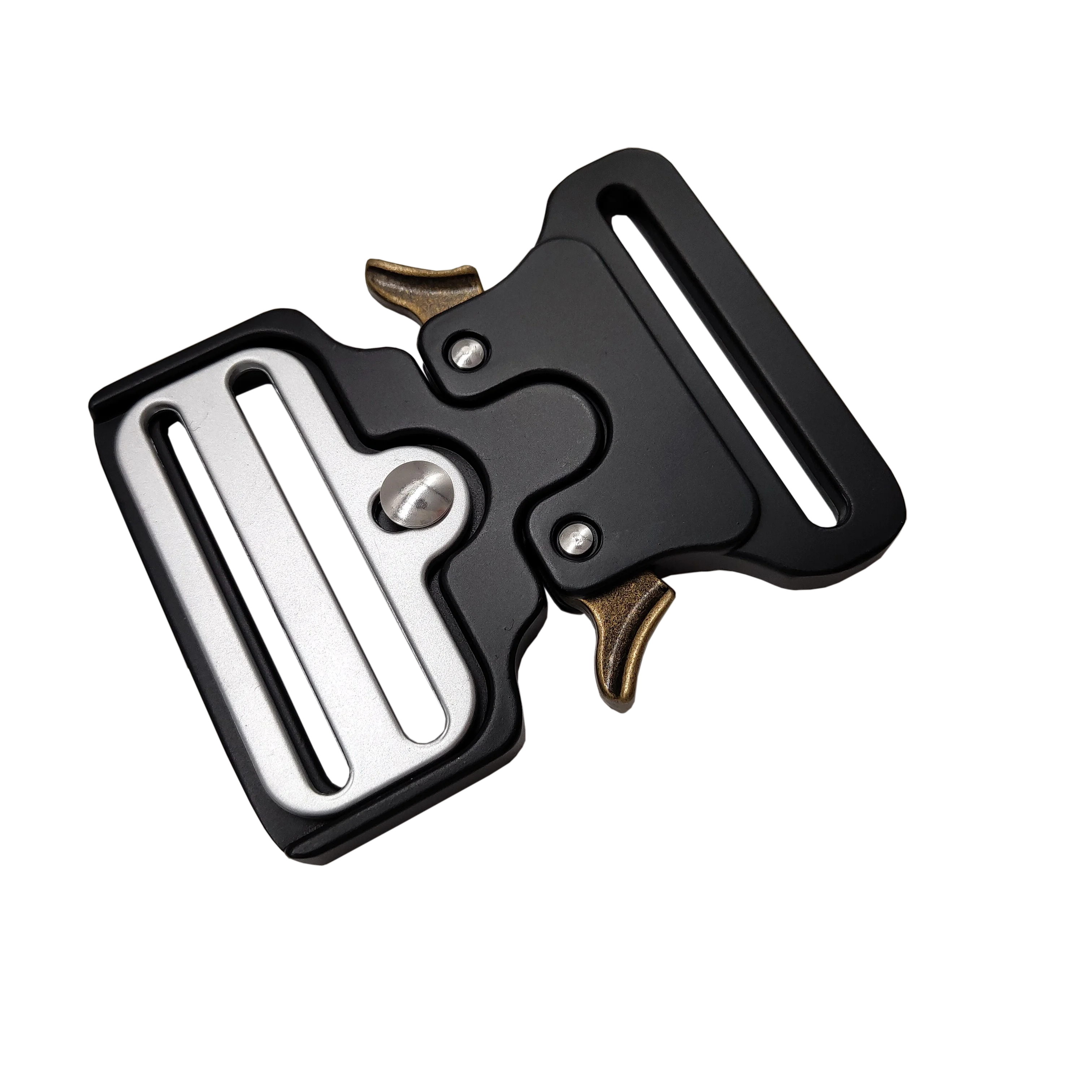 2 inch All Black Casual Belt Buckle Custom Logo Tactical Military Belt Buckle Sport Bluck