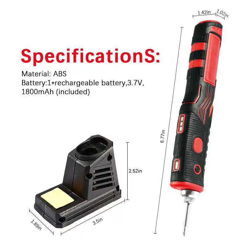 Luminous Wireless Soldering Iron Head Usb Outdoor Portable Battery