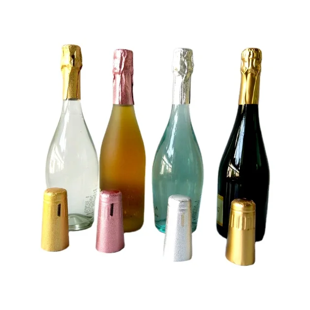 34*120mm Champagne Aluminium Foil Capsules for Sparkling Wine Bottle Shrink Caps