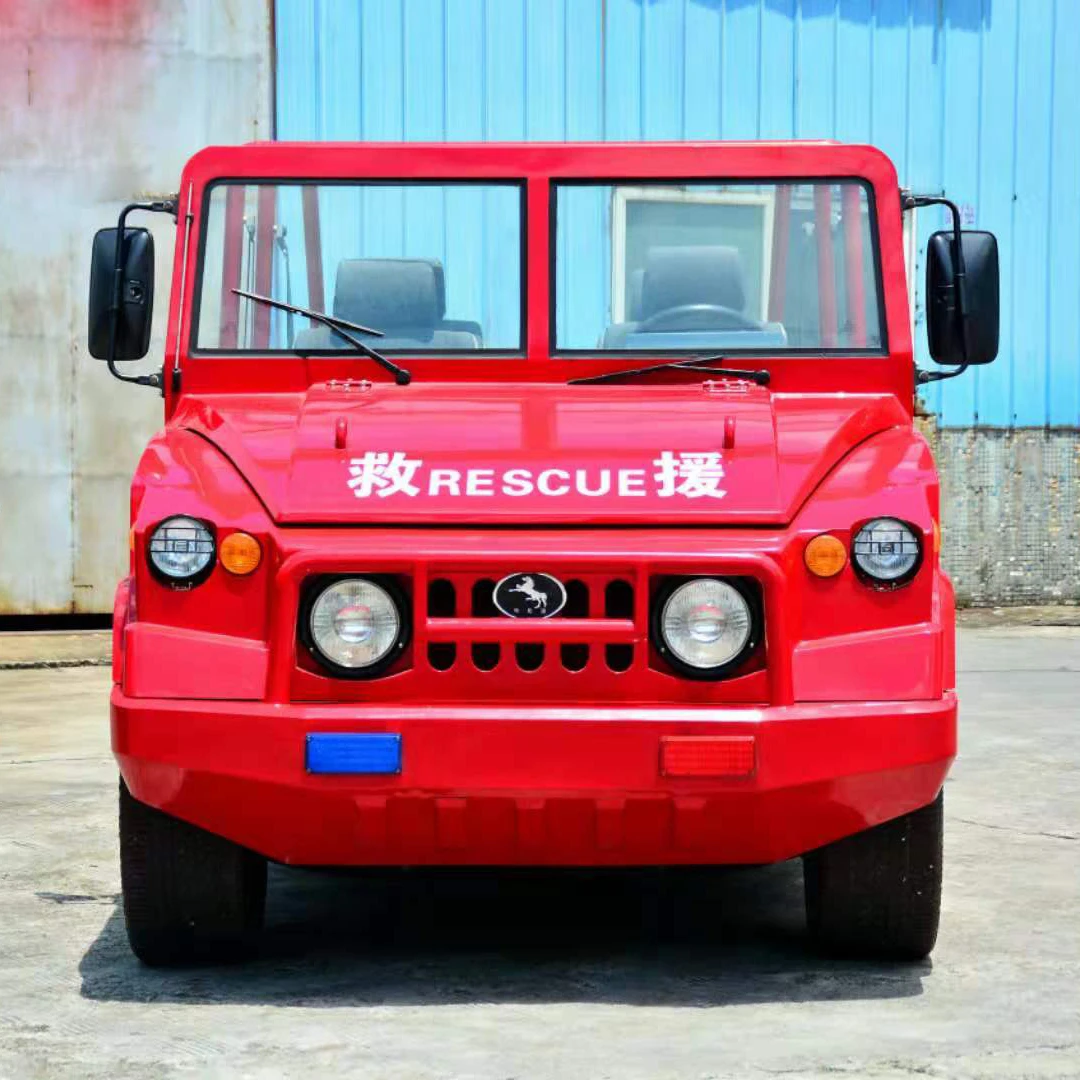 
4 - seat electric emergency vehicle community street fire engine 