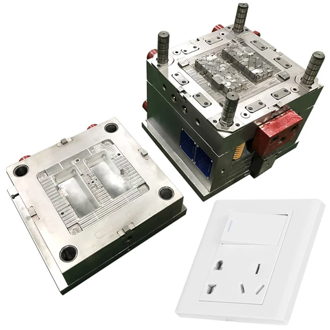 OEM Custom New Injection Mould Wall Electrical Switch Plastic Injection Mold White And Black Acrylic Light Switch fabrication