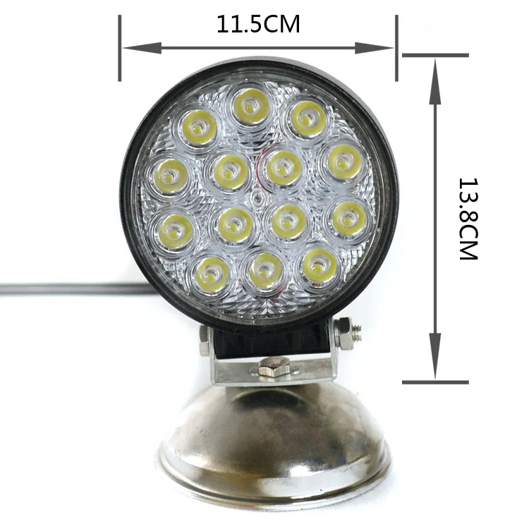 
2020 hot sell 4.5inch 6000K Round LED Work Light 42W 12v 24v spot flood Beam for truck SUVs 4x4 ATVs Offroad Car auto lights 