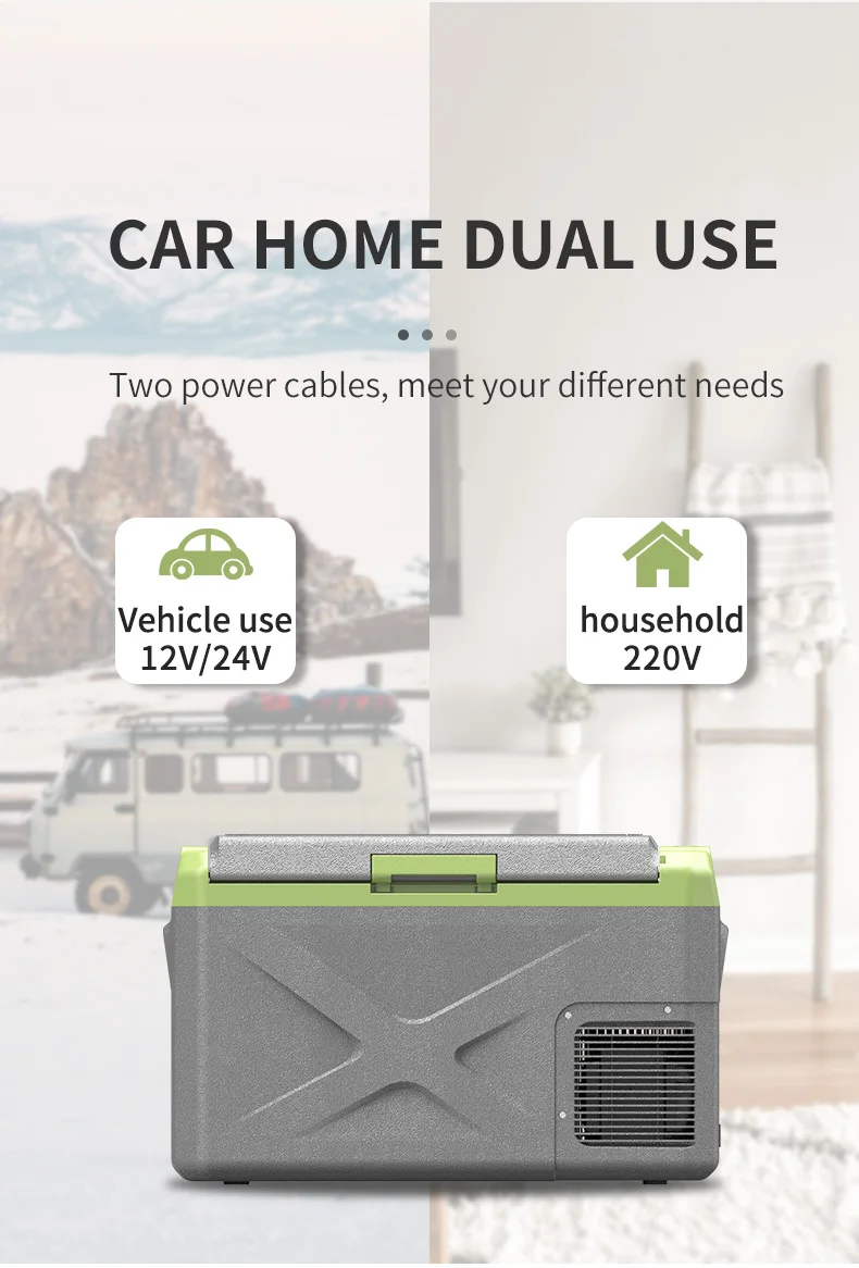 Best price 30L 12v 24v car refrigerator with digital display fridge deep freezer refrigerator for Hotel Car RV Outdoor Household