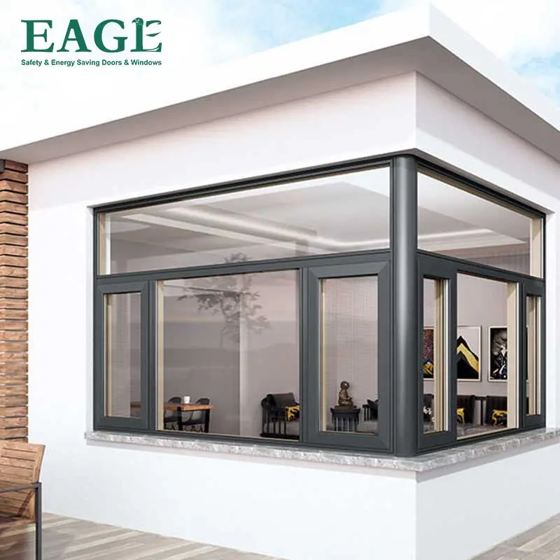 EAGLE Aluminum profile glass windows doors for house