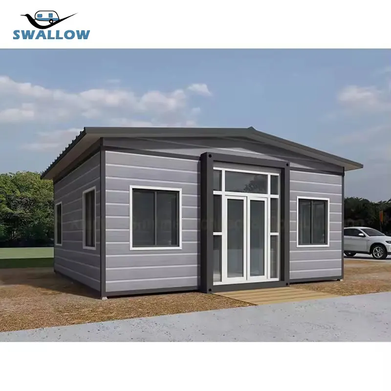 China Cheap Prefab 20FT 40FT Foldable Modular Luxury Living Flat Pack Prefabricated Folding Container House for Sale