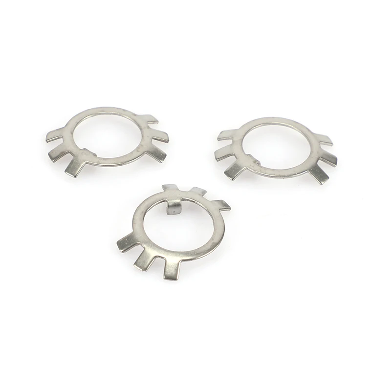 Custom Stainless Steel Flat Round Nut M12 M14 M16 M18 M20 M22 M24 M27 M30 Stop Washer GB858 Tab Washers For Round Nuts