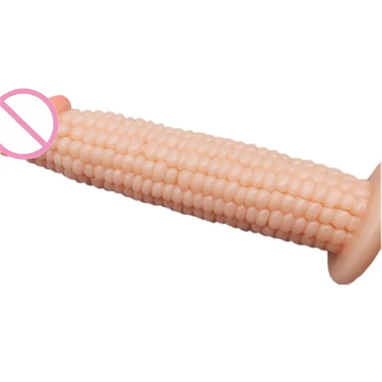 
new silicone corn dildo 7.28 inch artificial rubber penis huge black realistic dildo for girls 