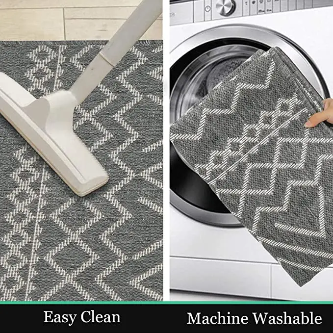 OEM customization Logo machine washing reversible waterproof durable door mat picnic rug home decoration mat