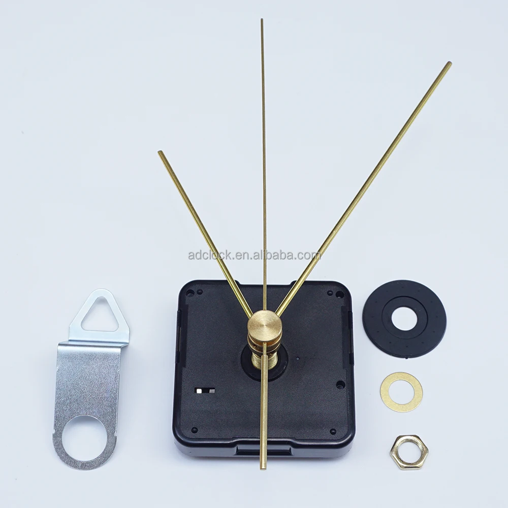 Cylindrical Copper clock needle with silent movement for DIY Clock