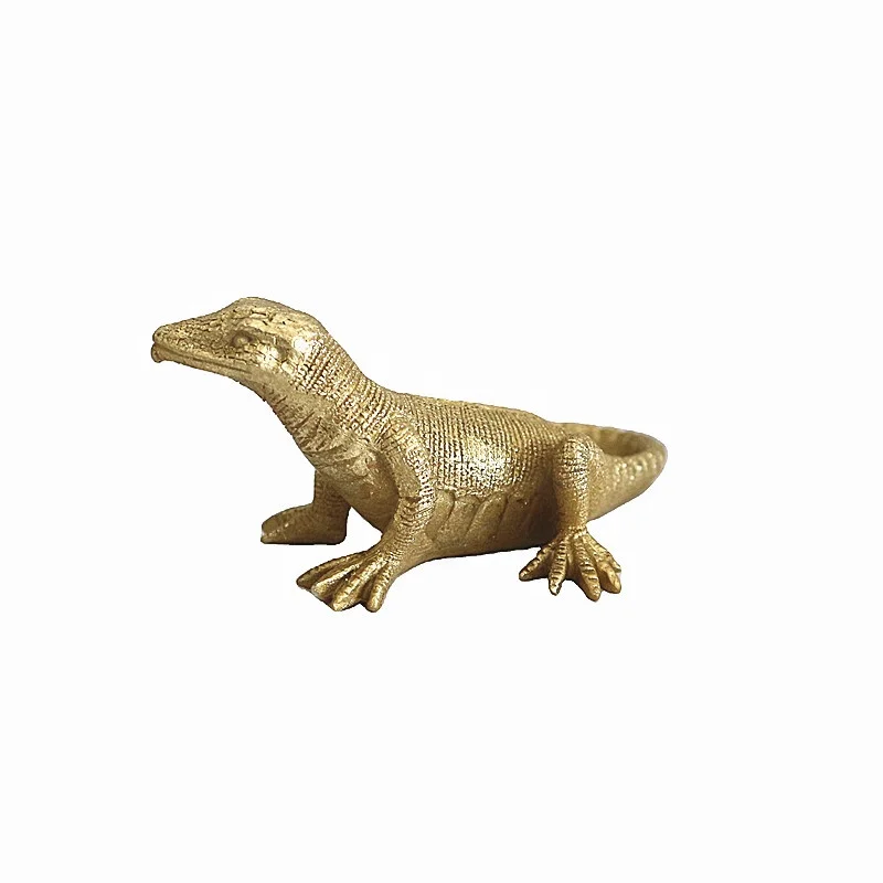 Indoor Home Decor Animal Sculpture Ornament Resin Chameleon Figurine Model Style Lizard Statue for Wall