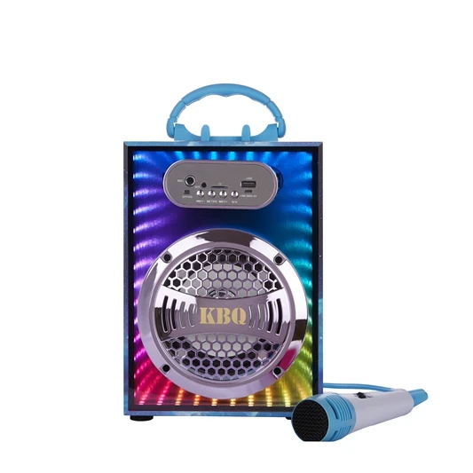 Партия динамик Bluetooth 20 Вт Бумбокс с функцией караоке микрофон в комплекте домашней вечеринки цветовой моделью RGB