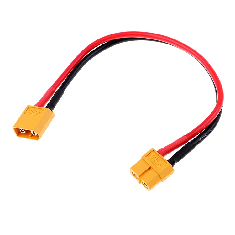 Amass XT60 Female to Male XT60 Connector Plug Adapter Extended Cable 12AWG 14AWG Silicone Wire 150mm 300mm For RC Lipo Battery