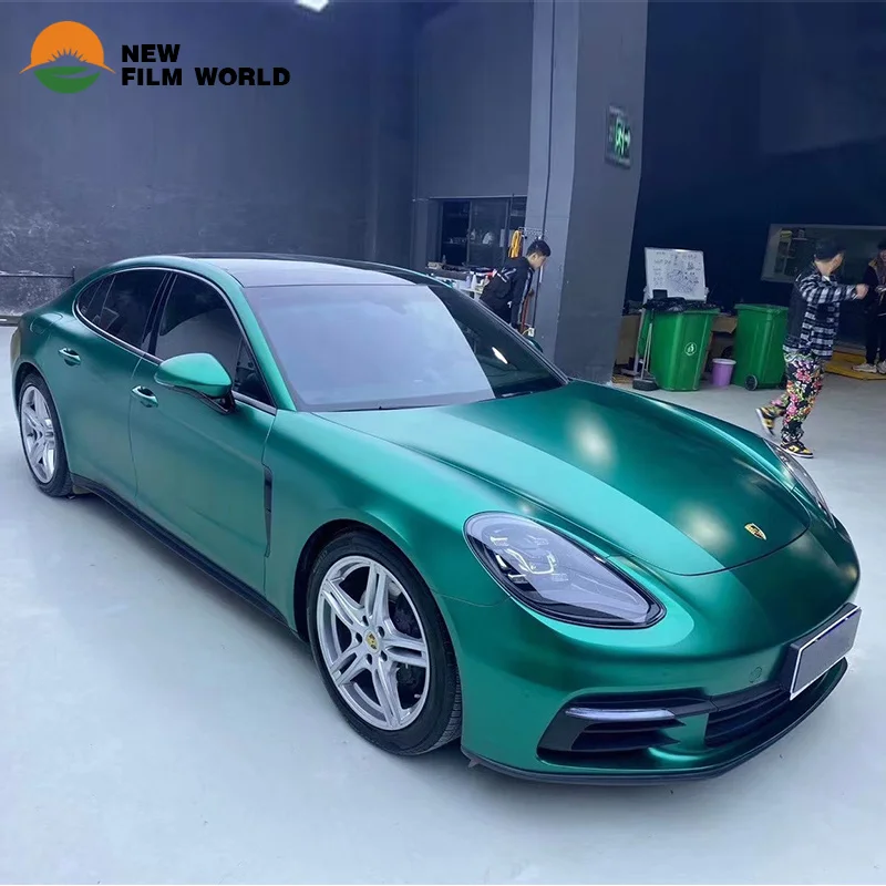 Air Bubble Free Color Car Wrapping Vehicle Wrap Vinyl Stickers Matte Emerald Green Car Wrap Vinyl Film