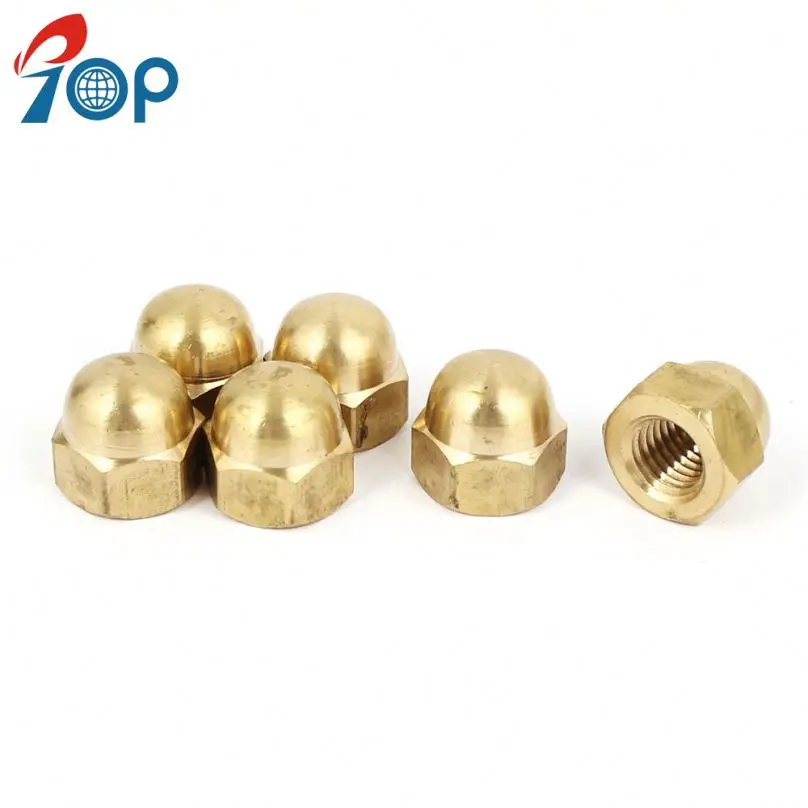 
TOP M3 M4 M5 M6 M8 M10 M12 Brass Acorn Hex Cover Nuts Sleeves 