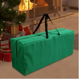 Hot Sale Cheap PE Green Color Christmas Tree Storage Bag Home Decoration Reusable waterproof Storage Bags