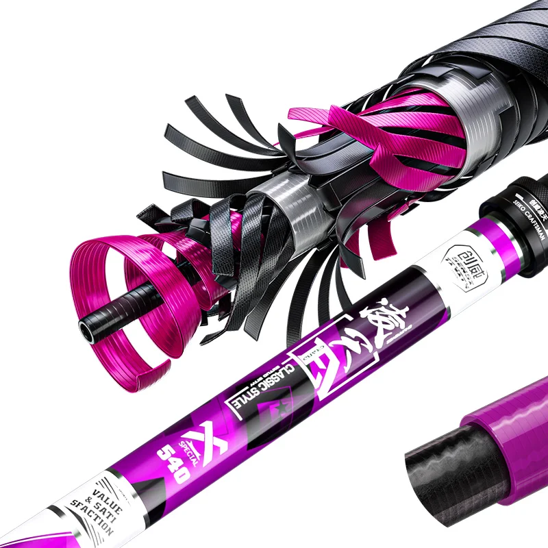 Customized 3.6m - 10m Carp Fishing Rod Feeder Hard Frp Carbon Fiber Telescopic Fishing Rod Fishing Pole