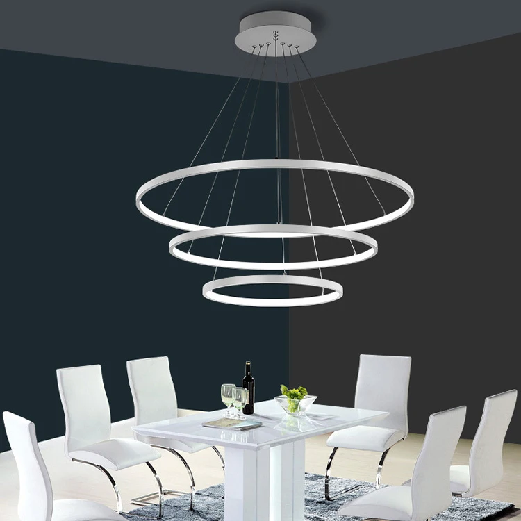 Hot Sale chandeliers &amp pendant lights modern led pendant light gold ring circular circular led lighting 5000