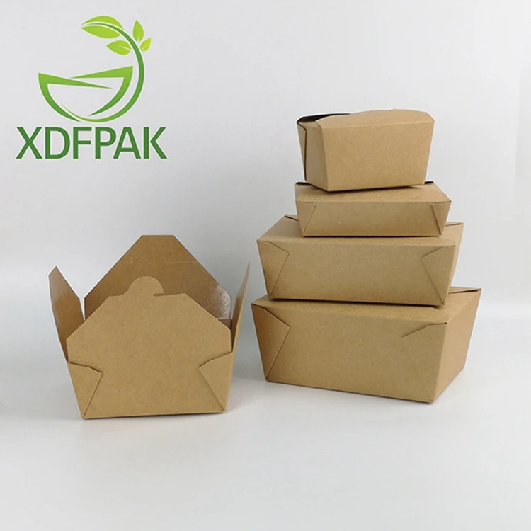 Biodegradable cardboard hot food delivery packaging box biodegradable food packaging box hot food delivery box