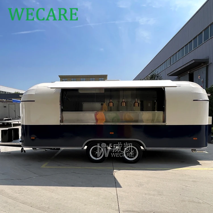 Wecare mobile bar kitchen car truck bbq food truck foodtruck catering food trailer fully equipped with full kitchen