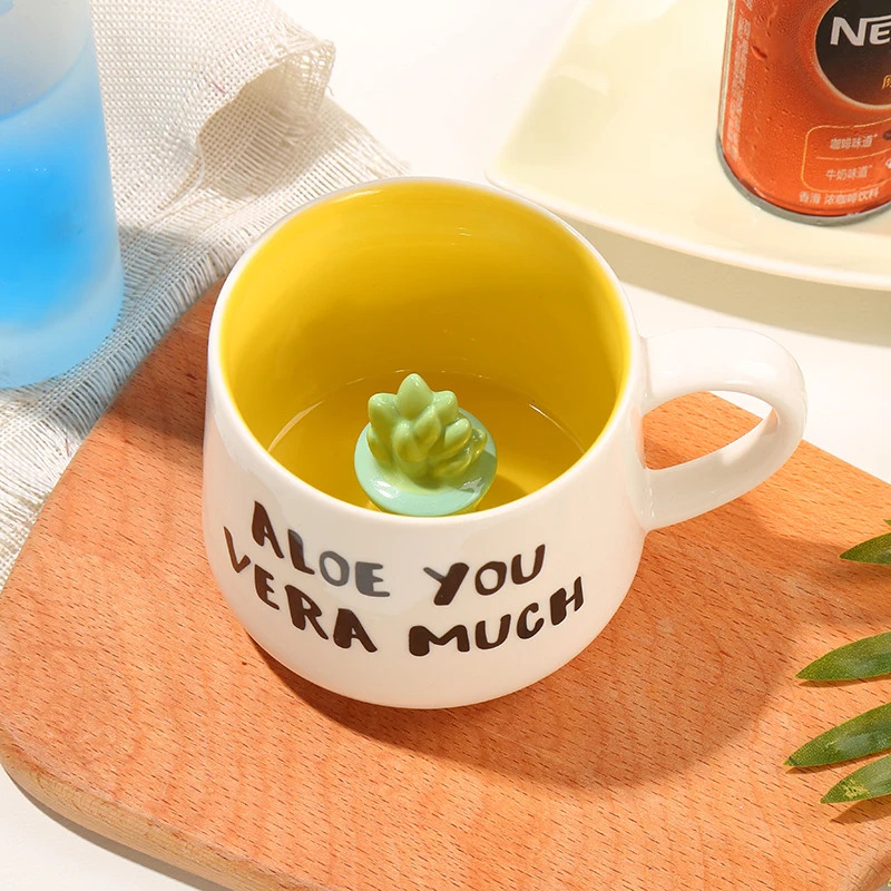 Hot-selling 350ml For Home Office Small Cute Ceramic Mug Animal Ceramic Coffee Cups