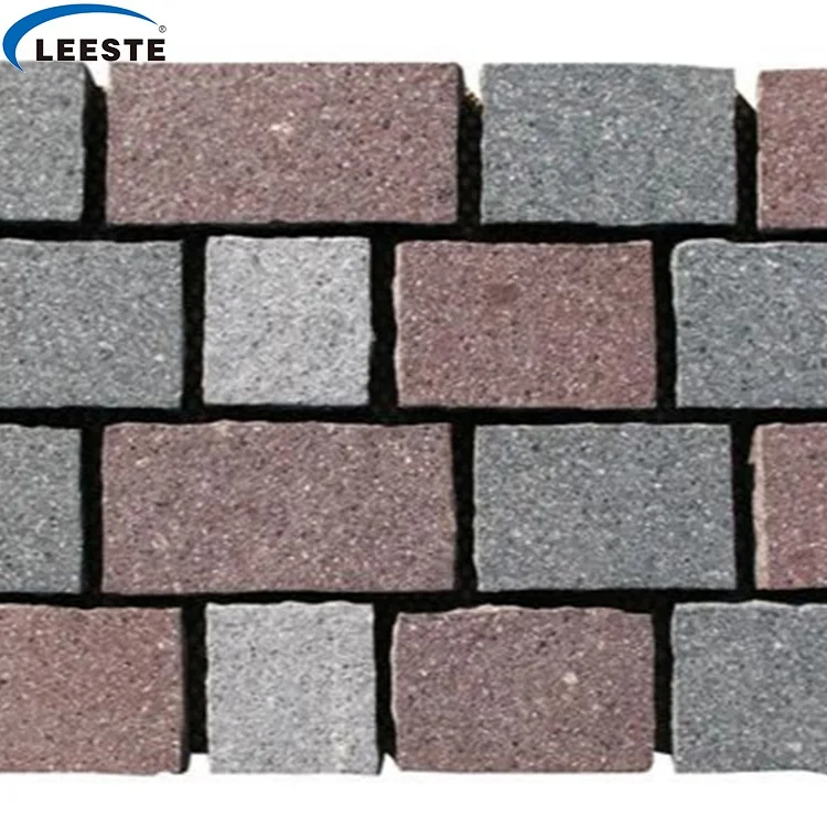 Fumigated wood crates natural split garden cobble paving stone