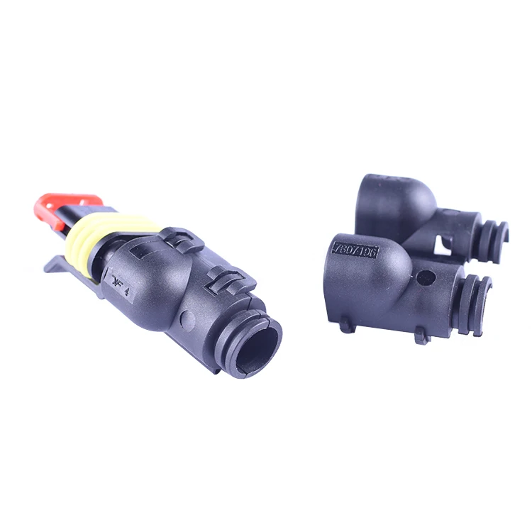 schlemmer type 3 pin super seal connector cover plastic 7807196 for amp super seal backshell