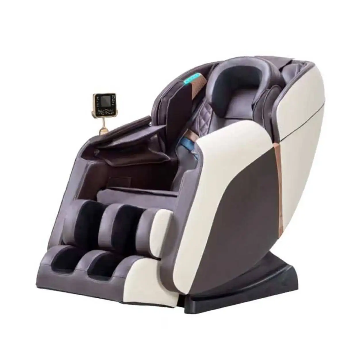 Nowcozy Massage Chair for Full Body Massage Zero Gravity Shiatsu Kneading and Heating Massager Chair with 4D LCD Display Control