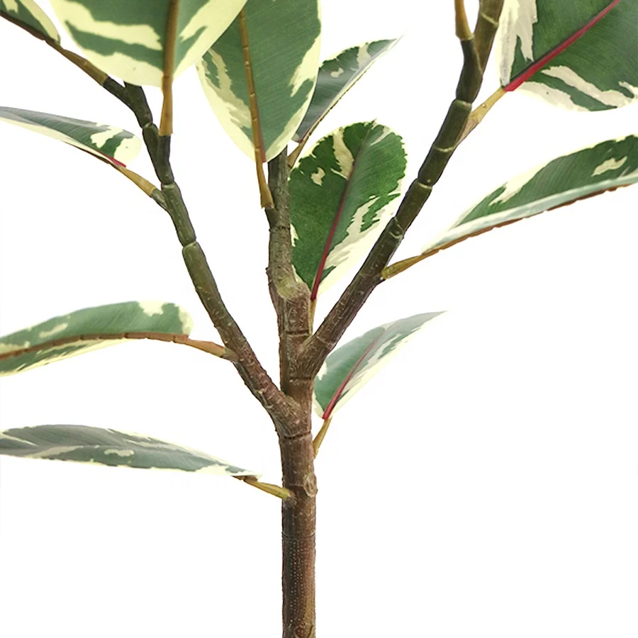 130cm high artificial rubber tree for home decoration