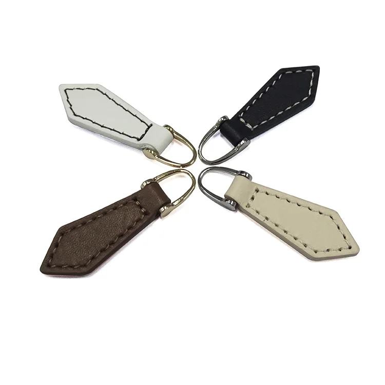 Аксессуары для одежды, цинковый сплав, дизайн, гравировка, размер на заказ, выдвижной ящик на молнии, кожаный Съемник на молнии