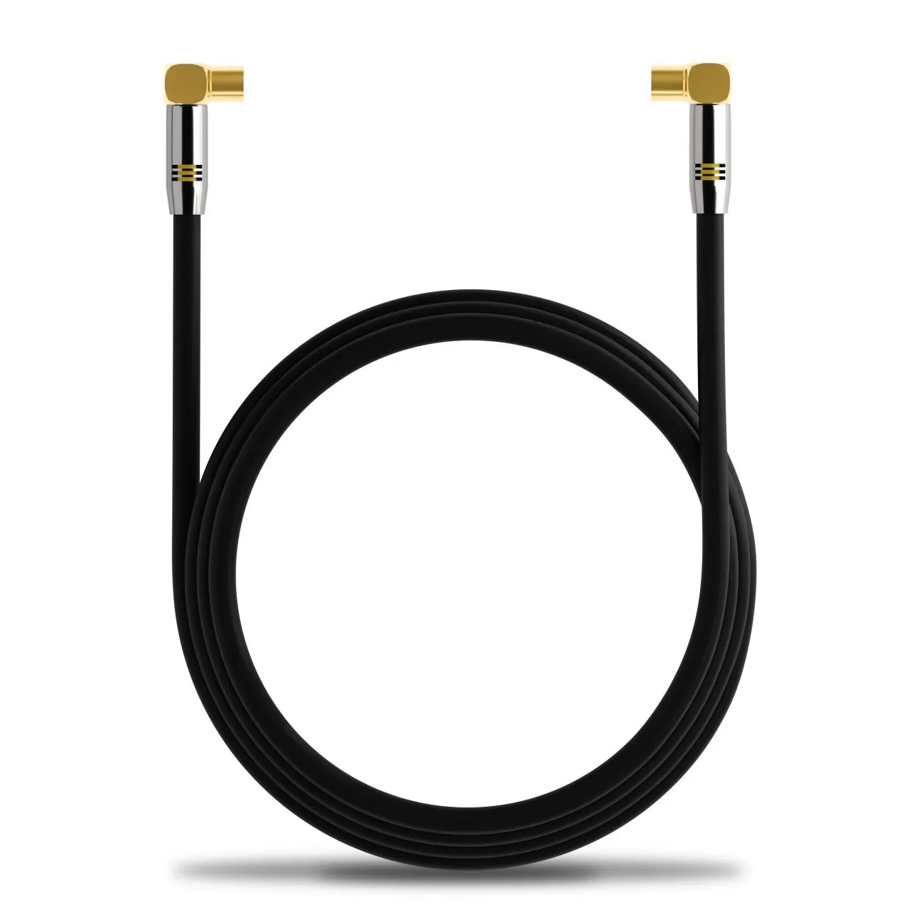 High Speed Right Angle Aluminum Casing RF TV Antenna Satellite RG6 3C-2V F Plug 9.5mm Sat Coaxial Cable RG58 RG59 RG6 RG11