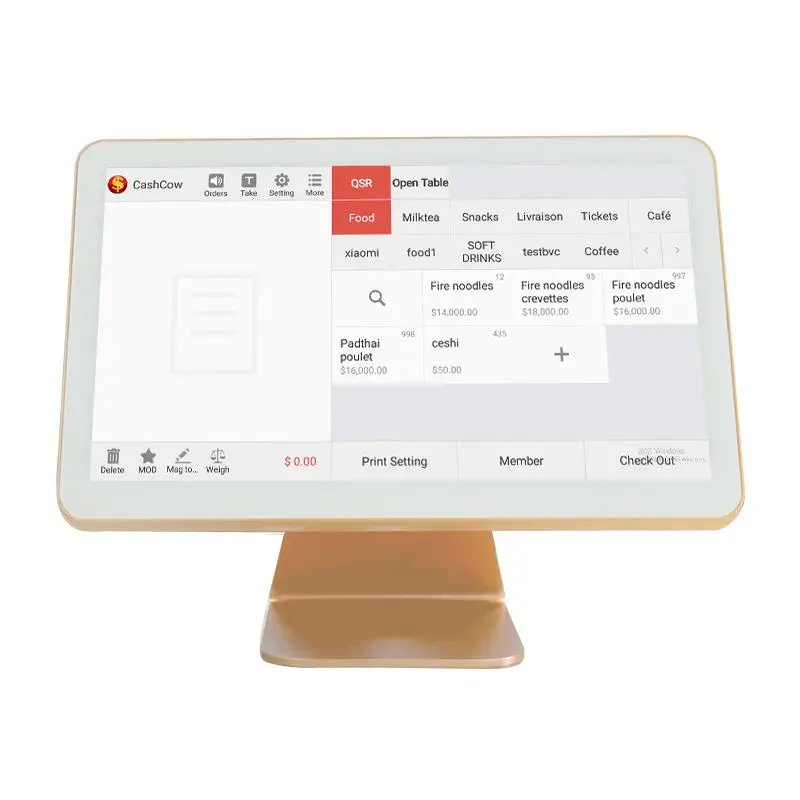 Cashcow 15 inch pos all in one pos machine touch screen pos