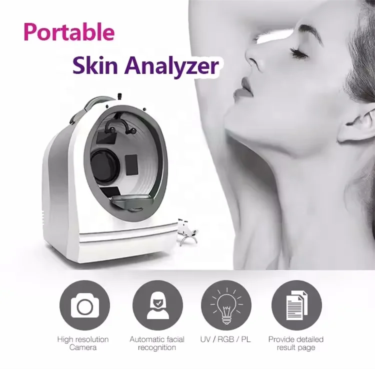 Portable skin testing analyzer 3D face skin analysis facial scanner analyzer skin analyzer machine