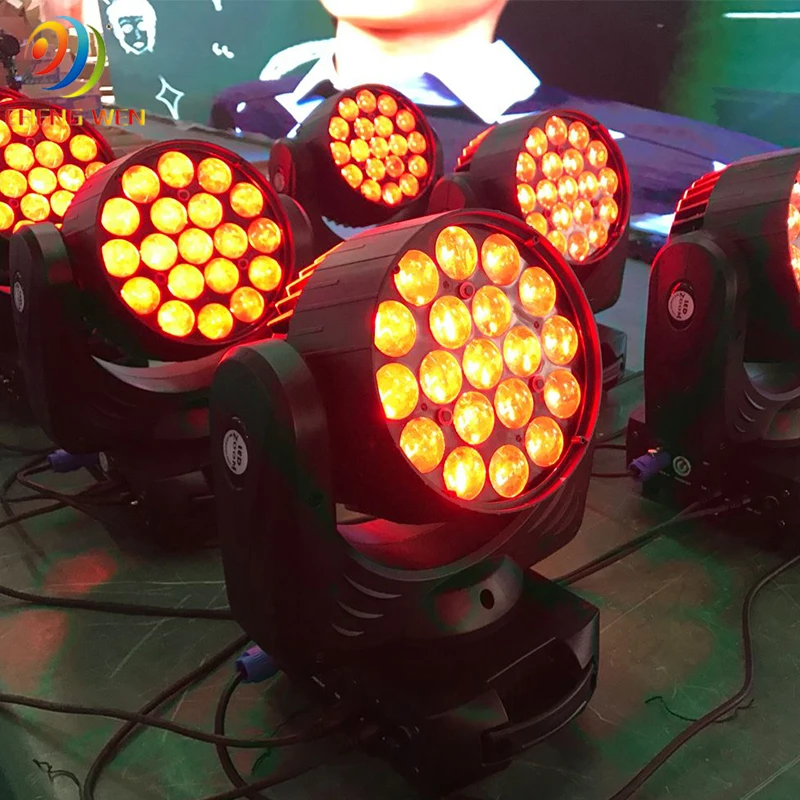 High Quality Led 19*15w Zoom Dj Wash Moving Head Stage Lights  For Disco Stage Wedding Party