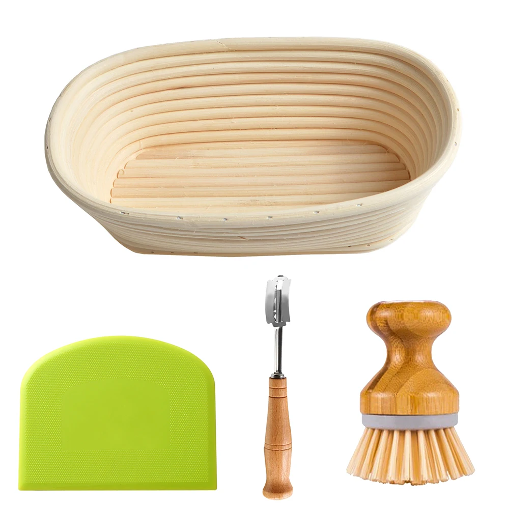 New product package bullte xxl rattan oval sourdough fermentation proving 10 inch basket bread proofing