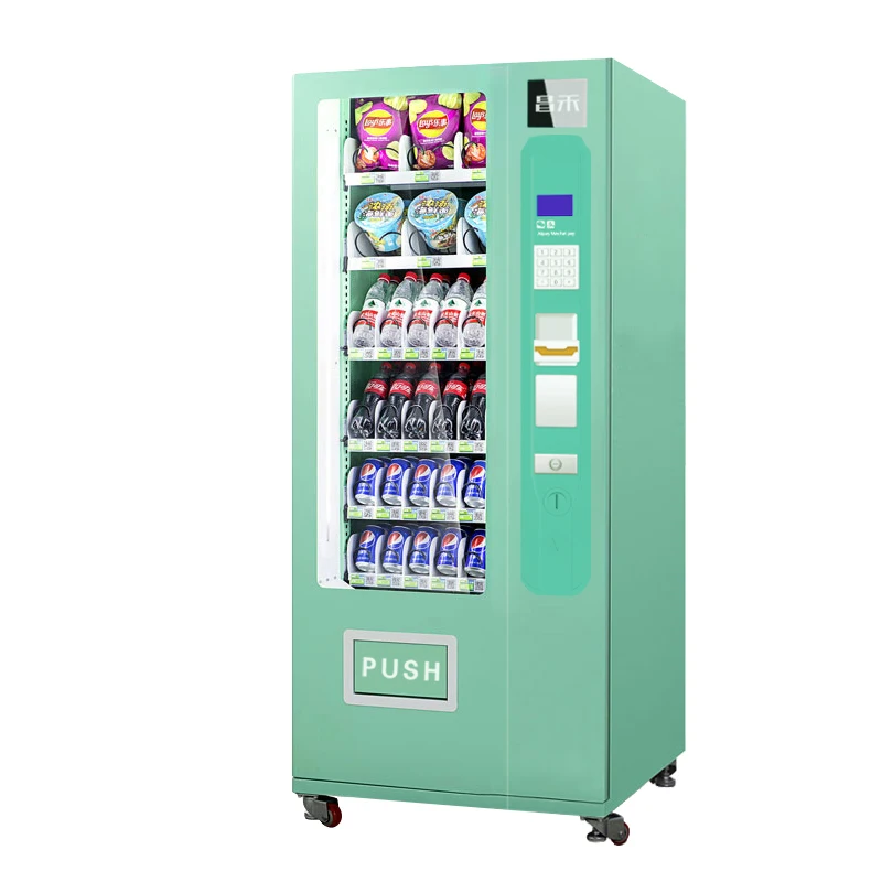 
Chinese Provider Large Capacity Vending Machine for Supermarket Store power bank vending machine sale water top up Smart vending 