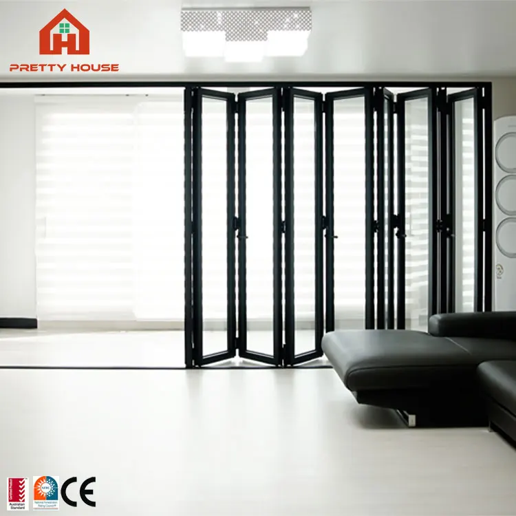 Hotel office aluminum accordion sliding doors
