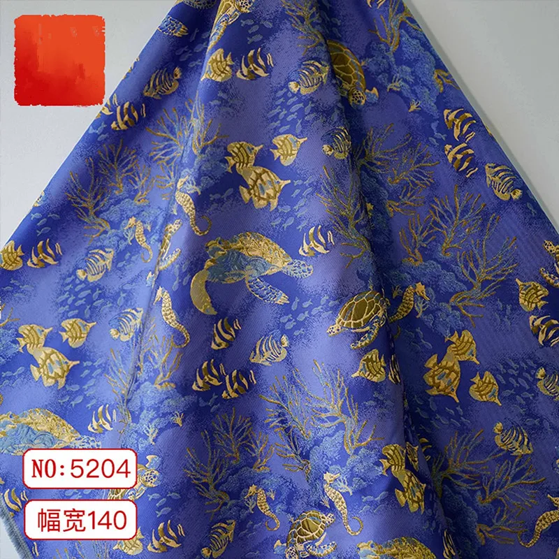 Customize Fashion 3D Flower Yarn Dyed Brocade Jacquard Fabric for Dress