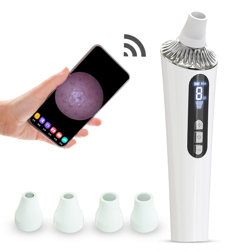 New Facial Vacuum Blackhead Remover With Camera Extractor Acne Tool Pore Cleaner Visible Black Head Remove Vacuum Suction