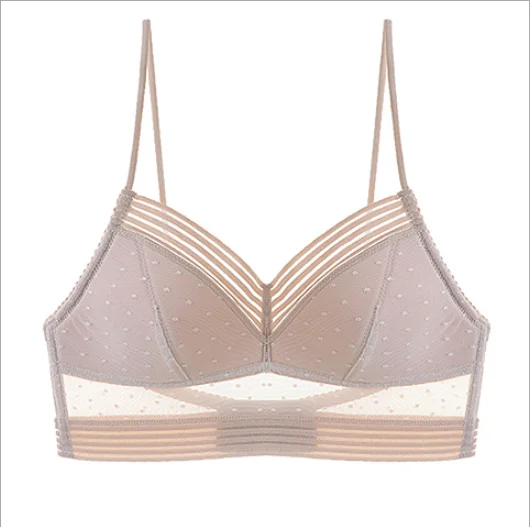 U-shaped Beautiful Back Bra Bralette Bra High Quality Sexy Low Back Lace Seamless Wire Free Back Closure Breathable Plain Dyed